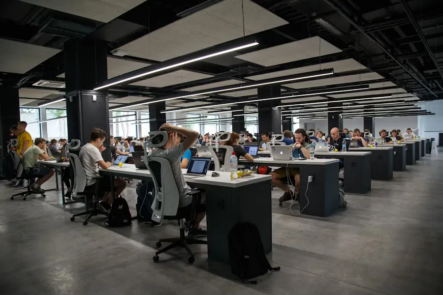 Modern technology workspace